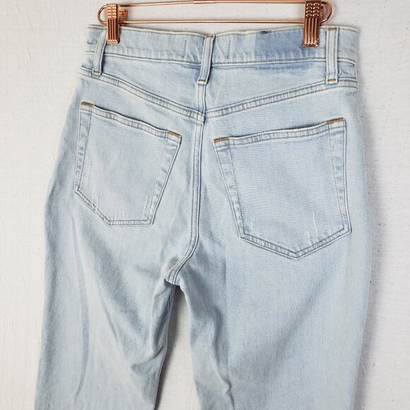 Abercrombie & Fitch Ultra High Rise Ankle Straight Jean Light Wash size 26 - Picture 11 of 12